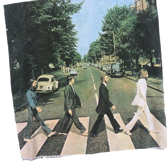 VINTAGE DATED 1990 Abby Road The Beatles T Shirt Large Double Sided - Picture 11 of 12